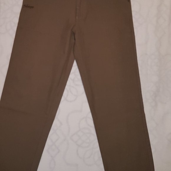 Billabong Plaid Checkered Brown Pants Size 30 - Picture 2 of 5